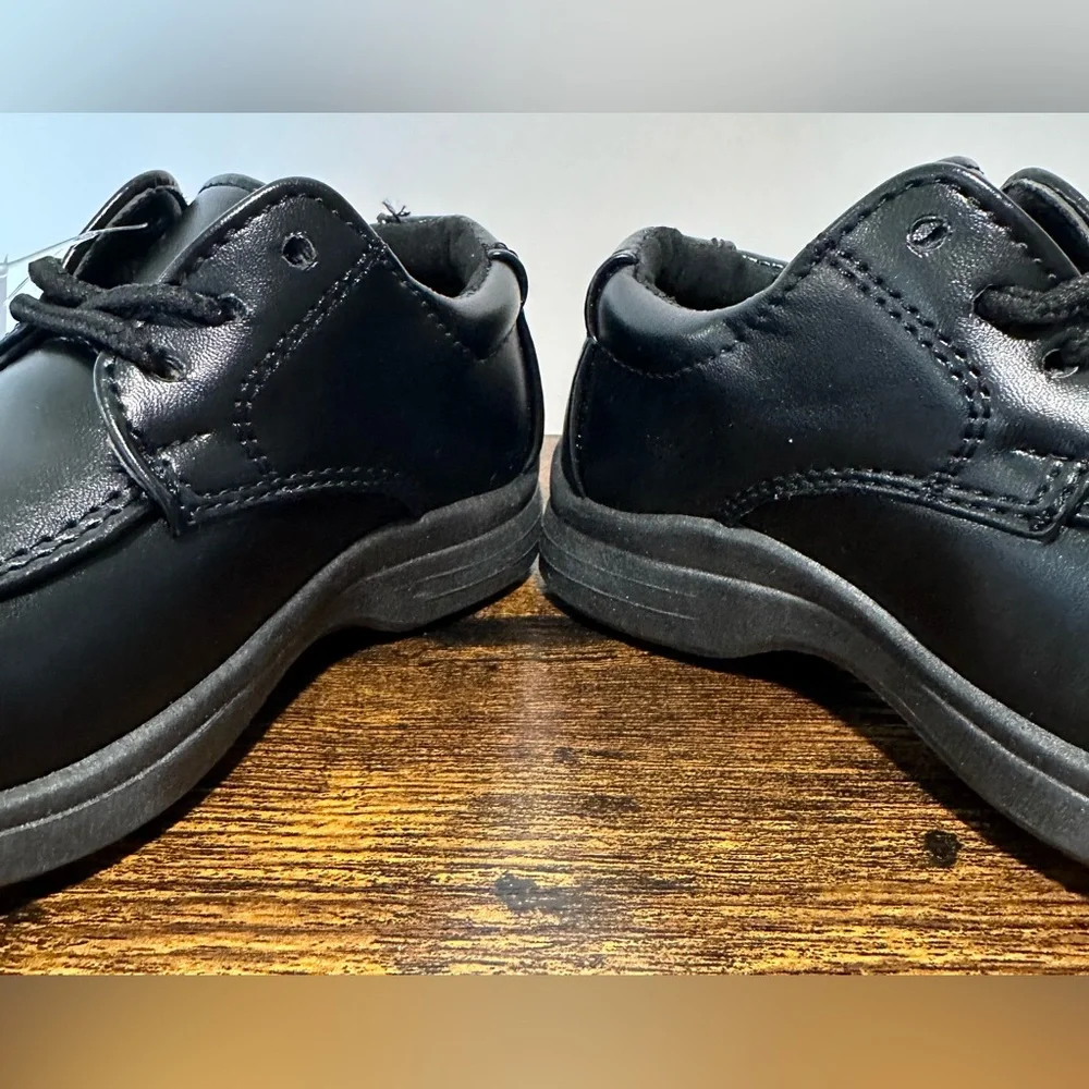 Josmo Toddler Boys Black School Shoes NWT Size 6 Toddler